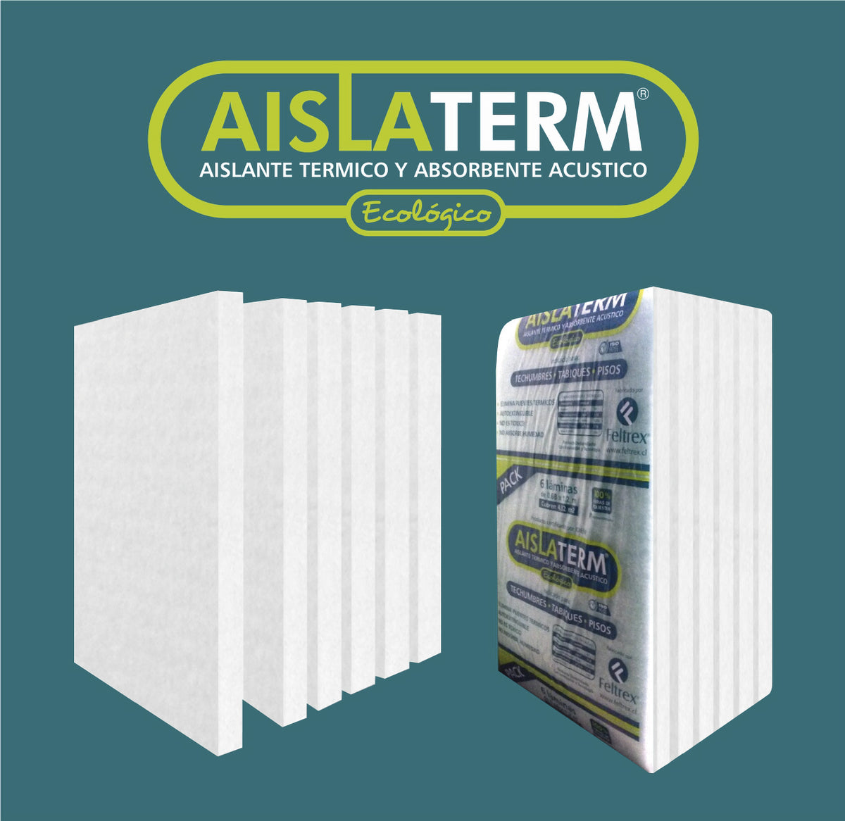 AISLATERM Pack 6 laminas 65mm 1.20 x 0.60 mts