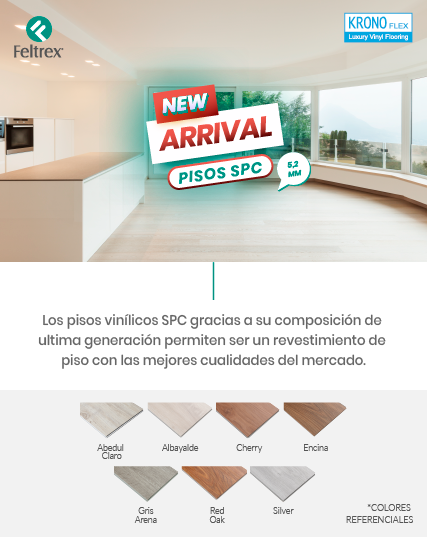 Feltrex, alfombras, pisos, persianas, textil hogar y aislantes.