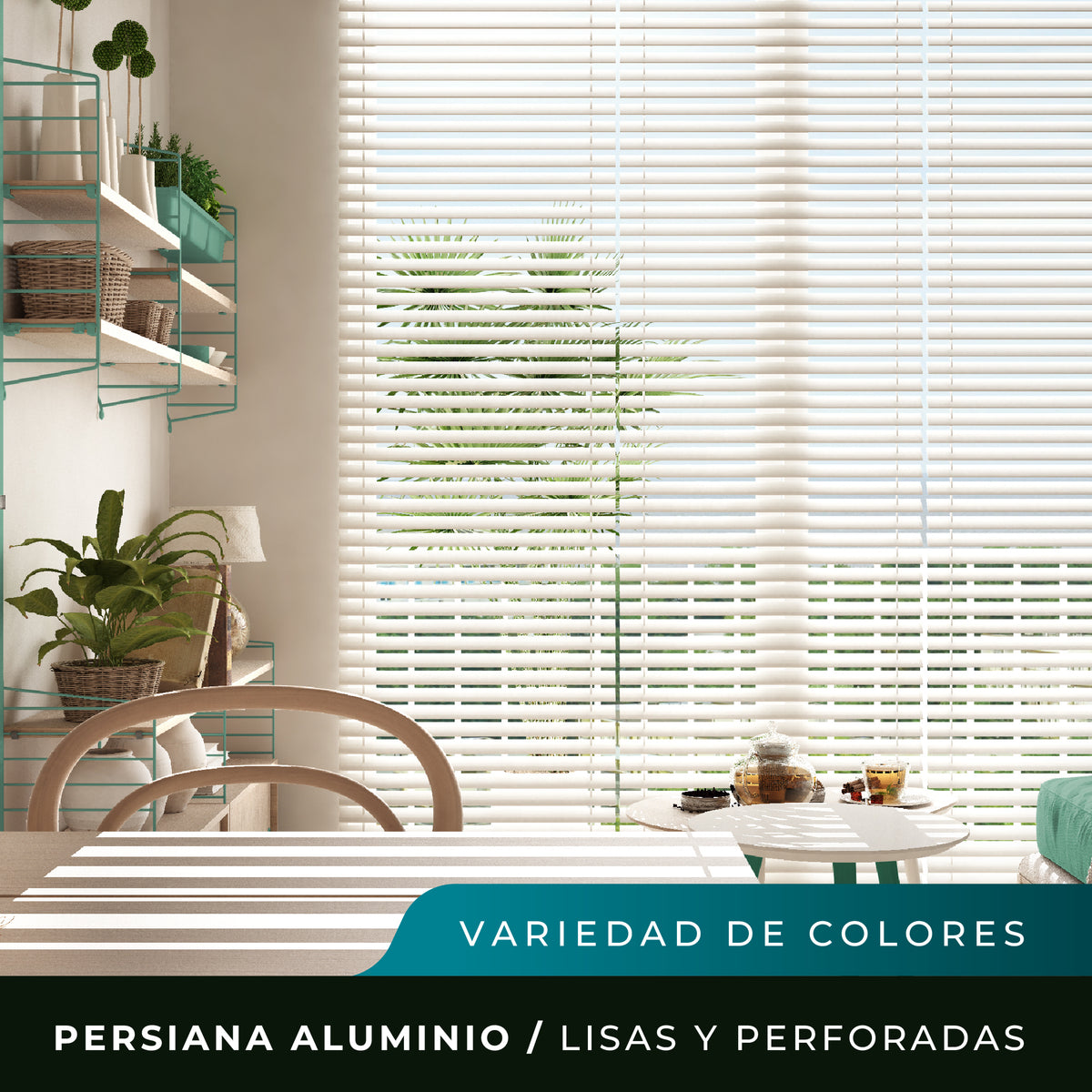 Persianas Aluminio - Variedad de Colores