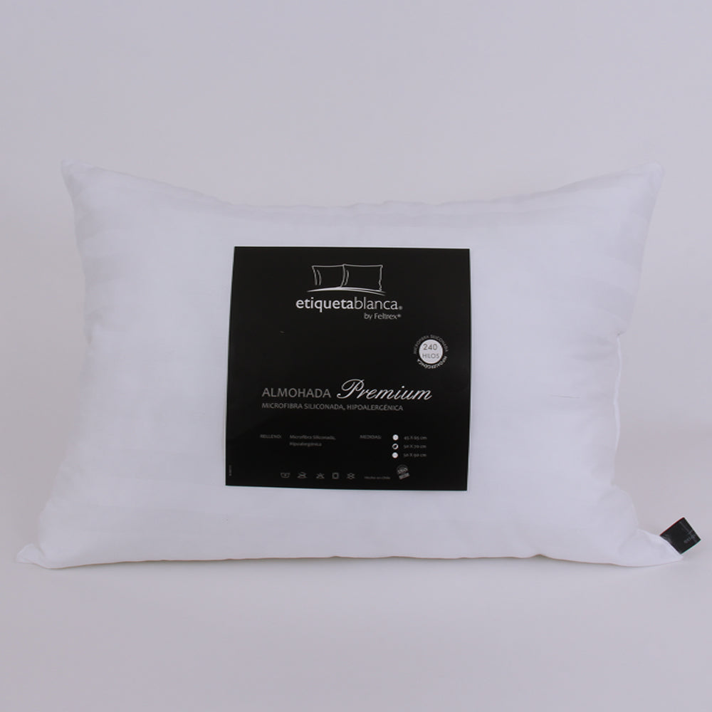 Almohada Etiqueta Blanca Premium 50 x 70 240 hilos